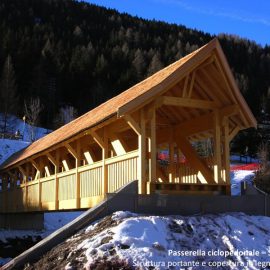 Passerella ciclopedonale a Soraga (TN)